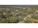Aerial view showing property location in a residential neighborhood at 1116 N Riverhills Dr, Temple Terrace, FL 33617