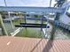 Private boat lift conveniently located on a spacious dock at 12155 6Th E St, Treasure Island, FL 33706