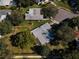 Aerial view showing the house, yard, and surrounding neighborhood at 2640 Westchester N Dr, Clearwater, FL 33761