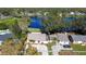 Aerial view of two houses near a lake at 3223 Sandspur Dr, Tampa, FL 33618