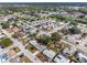 Aerial view showcasing the home's location in a residential neighborhood at 4852 Fleetwood St, New Port Richey, FL 34653