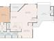 Floor plan showing a living room, kitchen, and bedrooms at 1901 Lennox E Rd # 1901, Palm Harbor, FL 34683