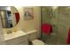 Clean bathroom with updated fixtures and walk-in shower at 20853 Haulover Cv # A8, Lutz, FL 33558