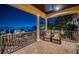 Evening view of waterfront patio with seating and water views at 308 Harbor Dr, Indian Rocks Beach, FL 33785