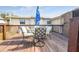 Spacious deck with patio furniture, providing outdoor dining space at 3529 Windham Dr, Holiday, FL 34691