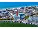 Aerial view of resort, pool, and marina at 399 2Nd St # 718, Indian Rocks Beach, FL 33785