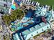 Aerial view of resort showing pool, water park, and marina at 399 2Nd St # 718, Indian Rocks Beach, FL 33785