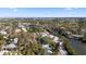 Wide aerial view of neighborhood and canal at 675 Avenida Del Norte, Sarasota, FL 34242