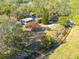 Aerial view highlighting property and canal at 775 Pennsylvania Ave, Palm Harbor, FL 34683