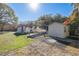 Backyard with shed, boat, and ample storage at 775 Pennsylvania Ave, Palm Harbor, FL 34683
