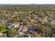 Aerial view of the property and surrounding homes, near the coast at 1322 48Th N Ave, St Petersburg, FL 33703