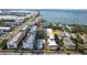 Aerial view of 147 Bluff View Dr and its proximity to the water at 147 Bluff View Dr # 204, Belleair Bluffs, FL 33770