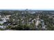 Aerial view of residential neighborhood with city skyline at 4331 16Th S Ave, St Petersburg, FL 33711