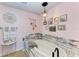 The bathroom features a modern tub, decorative chandelier, and is tastefully decorated at 501 Haben Blvd # 806, Palmetto, FL 34221