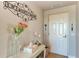 Charming entrance adorned with decor, creating a warm and inviting atmosphere at 501 Haben Blvd # 806, Palmetto, FL 34221