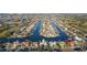 Wide aerial showcasing the property and surrounding neighborhood's waterfront canal system at 937 Bunker View Dr, Apollo Beach, FL 33572