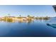 Peaceful waterfront view of the canal and neighboring houses at 937 Bunker View Dr, Apollo Beach, FL 33572