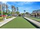 Enjoy a game of bocce ball in this outdoor area at 11220 Paradise Point Way, New Port Richey, FL 34654