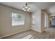 Bright dining area with wood floors and access to back patio at 11339 Gulfstream Blvd, Port Charlotte, FL 33981