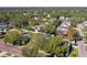 Wide aerial view showcasing the neighborhood and a home's location at 4003 W Euclid Ave, Tampa, FL 33629