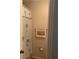 Bright bathroom with shower and tropical shower curtain at 5105 Garden Vale Ave, Tampa, FL 33624