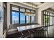 Breakfast nook with water views and a long table at 5120 W Longfellow Ave, Tampa, FL 33629