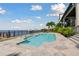 Stunning pool with spacious patio and water access at 5120 W Longfellow Ave, Tampa, FL 33629