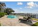 Inviting pool with patio and water views at 5120 W Longfellow Ave, Tampa, FL 33629