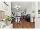 Game room with pool table, shuffleboard, and fish tank at 1121 Belladonna Dr, Brandon, FL 33510
