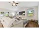 Relaxing living room with a large sectional sofa and smart TV at 1121 Belladonna Dr, Brandon, FL 33510