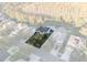 Aerial view displaying the property's proximity to the pond at 18127 Sandy Pointe Dr, Tampa, FL 33647