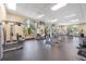 Well-equipped gym featuring multiple machines, free weights, and large windows for natural light at 18127 Sandy Pointe Dr, Tampa, FL 33647