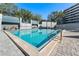 Inviting community pool with lounge chairs and shaded areas at 201 W Laurel St # 503, Tampa, FL 33602