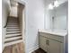 Modern bathroom with a quartz countertop vanity at 2511 N Grady N Ave # 59, Tampa, FL 33607