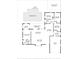 Floor plan showing a 3 bedroom, 2 bath home with pool and patio at 54 Midway Is, Clearwater Beach, FL 33767