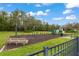 Community playground with swings, slides, and benches, offering a fun and safe area for children at 11240 Ragsdale Ct, New Port Richey, FL 34654