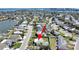 Bird's eye view of property and surrounding area at 14140 E Parsley Dr, Madeira Beach, FL 33708
