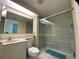 Clean bathroom with a large shower and vanity at 1540 Gulf Blvd # 2107, Clearwater Beach, FL 33767