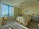 Bedroom with a queen-size bed and lovely decor at 1540 Gulf Blvd # 2107, Clearwater Beach, FL 33767