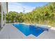 Refreshing pool with a swim-up tanning ledge and spa at 4101 W Mullen Ave, Tampa, FL 33609