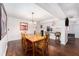 Formal dining room with a wood table and chairs, hardwood floor at 4609 Horton Rd, Plant City, FL 33567