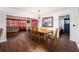 Dining area with a wood table and chairs, overlooking the living room at 4609 Horton Rd, Plant City, FL 33567