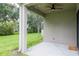 Enjoy the backyard view from the covered patio at 5733 Heronpark Pl, Lithia, FL 33547