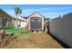 Backyard with storage shed and partial turf at 7505 Eastmoor Ct, Tampa, FL 33615