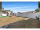 Large backyard with storage shed and fenced perimeter at 7505 Eastmoor Ct, Tampa, FL 33615