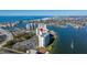 Aerial view of a high-rise building near the waterfront at 9415 Blind Pass Rd # 601, St Pete Beach, FL 33706