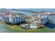 Aerial view of waterfront property with marked location at 9415 Blind Pass Rd # 601, St Pete Beach, FL 33706