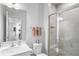 Bathroom with single vanity, toilet and glass shower at 10507 Daybreak Gln, Parrish, FL 34219