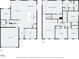 Two-story home floor plan showing four bedrooms, three bathrooms and a two-car garage at 10507 Daybreak Gln, Parrish, FL 34219