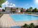 Resort-style pool with a relaxing cabana at 3457 Timber Crossing Ave, Brandon, FL 33511